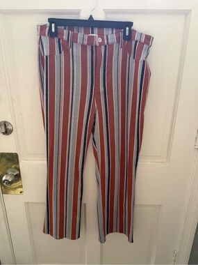 American Eagle Outfitters Vertical Stripe pants in Rust, Navy & light blue